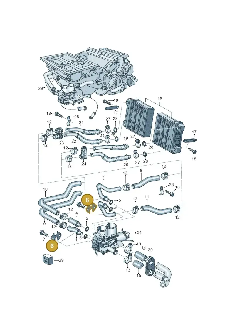 4D0819379 — Volkswagen Phaeton 4motion (2010-2016) diagram 152819600, position 6