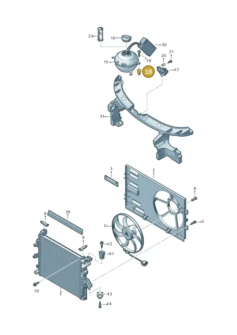 4D0863788 — Volkswagen Caravelle (2015-2019) diagram 861121900, position 18