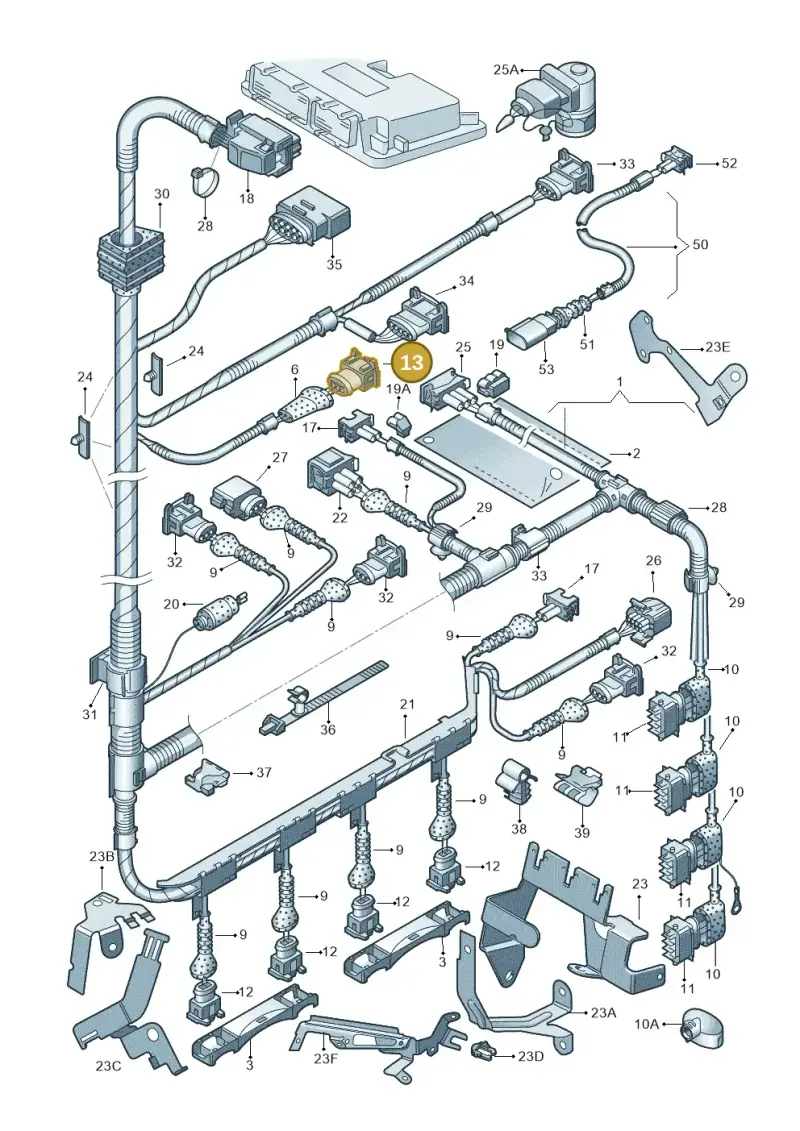4D0906232 — Volkswagen New Beetle             06> (2005-) diagram 203971100, position 13