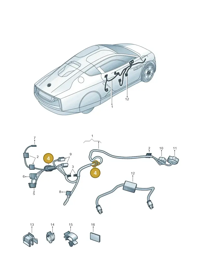 4D0971863 — Volkswagen 6Z3 platform diagram 760972320, position 4