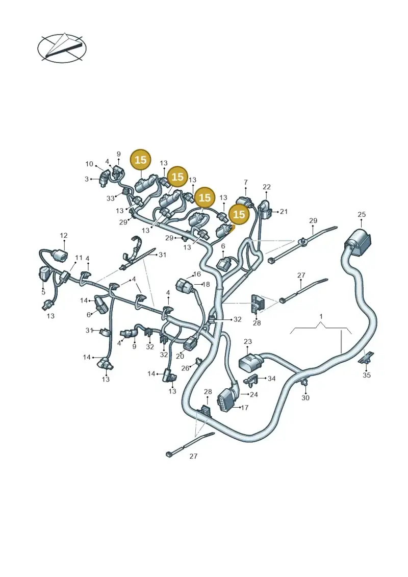 4D0971994 — Volkswagen Taigo (2021-2024) diagram 813971080, position 15