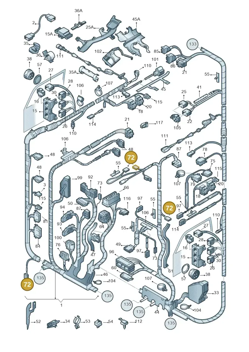 4D0972623 — Volkswagen New Beetle             06> (2005-) diagram 201971810, position 72