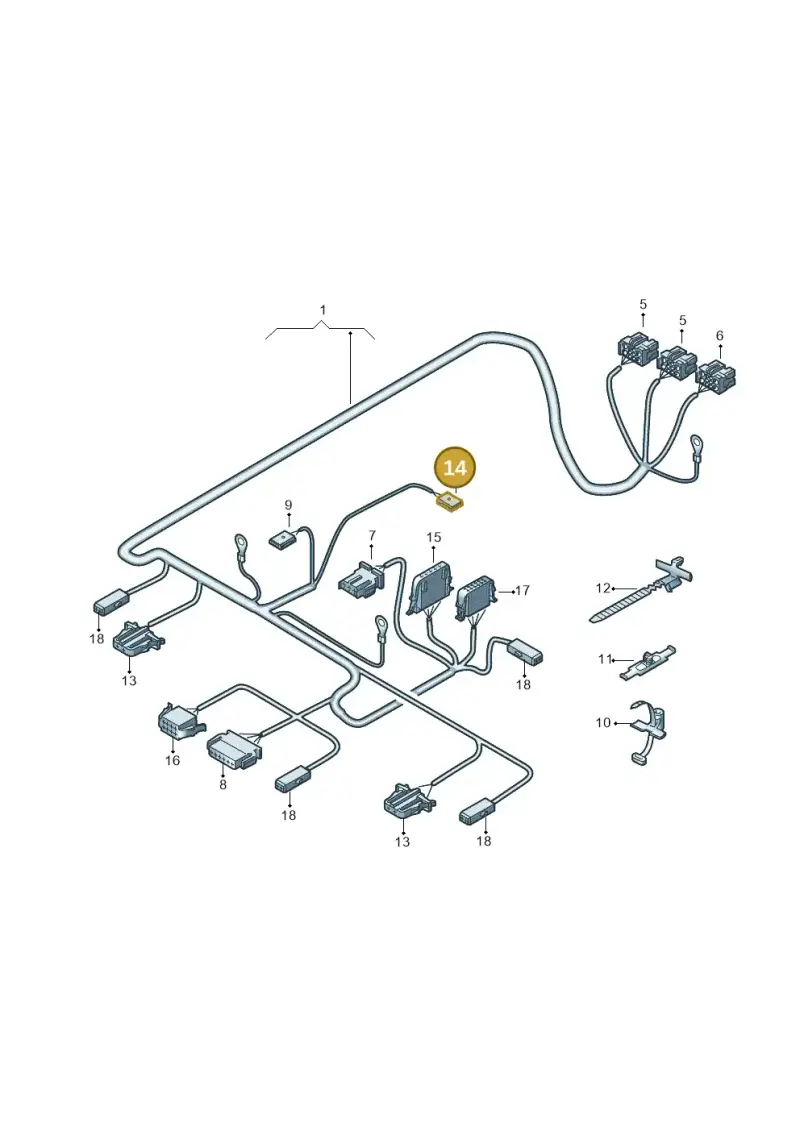 4D0972623 — Volkswagen Transp. caravelle (2008-2009) diagram 410972650, position 14