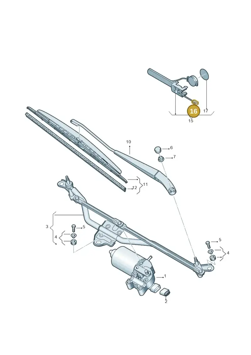 4D0972643 — Volkswagen California Camper (2008-2009) diagram 628955000, position 16