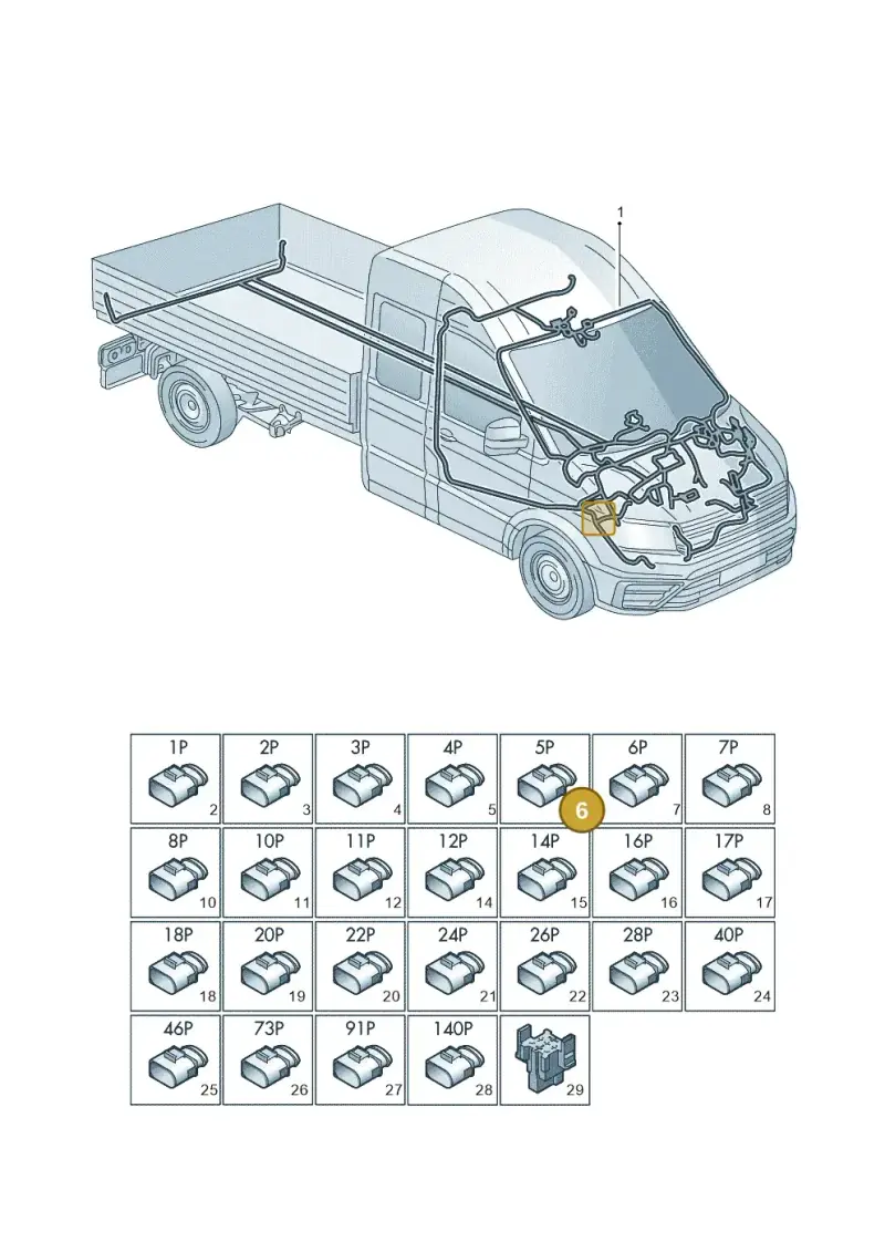 4D0973725 — Volkswagen MAN TGE 35 (2016-2021) diagram 807971810, position 6