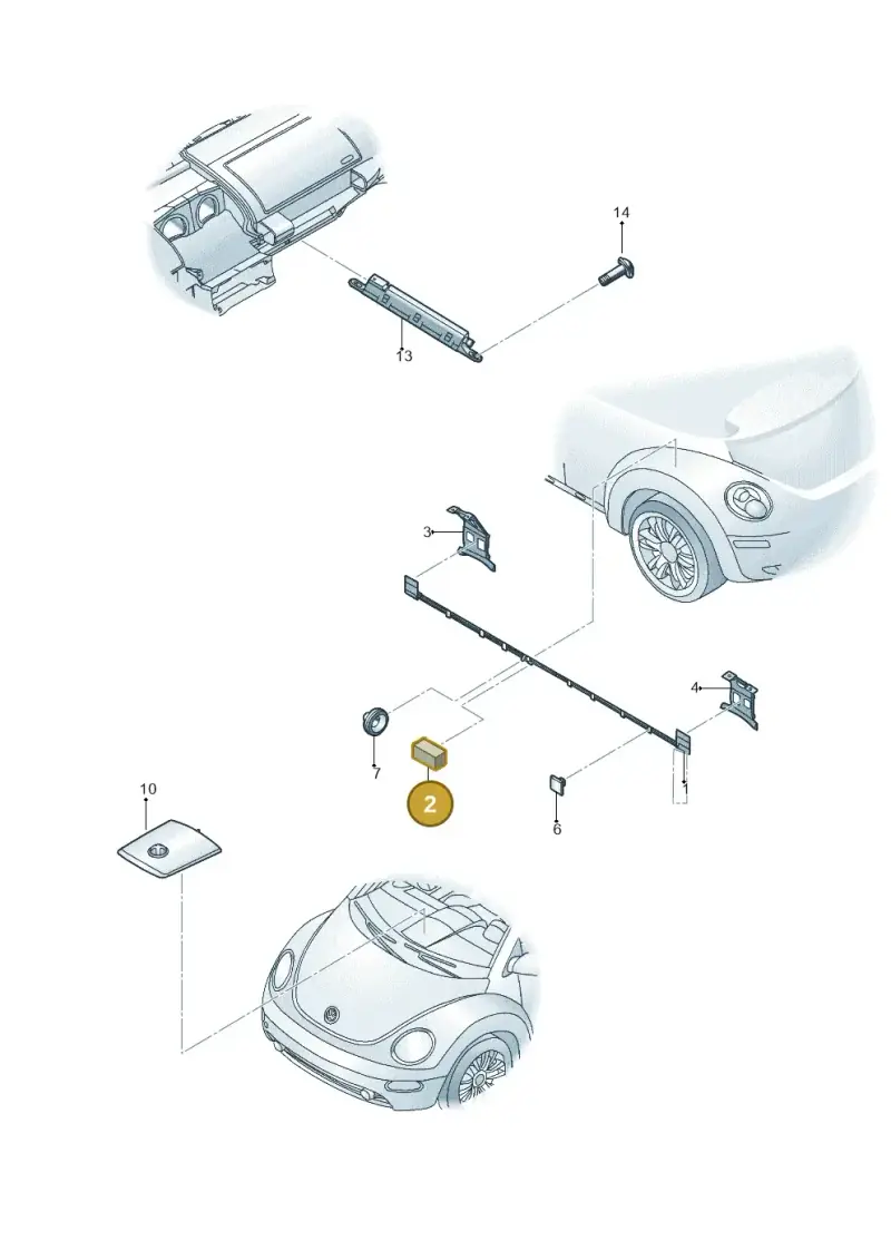4E0035575K — Volkswagen New Beetle Cabrio.     06> (2005-) diagram 470035100, position 2