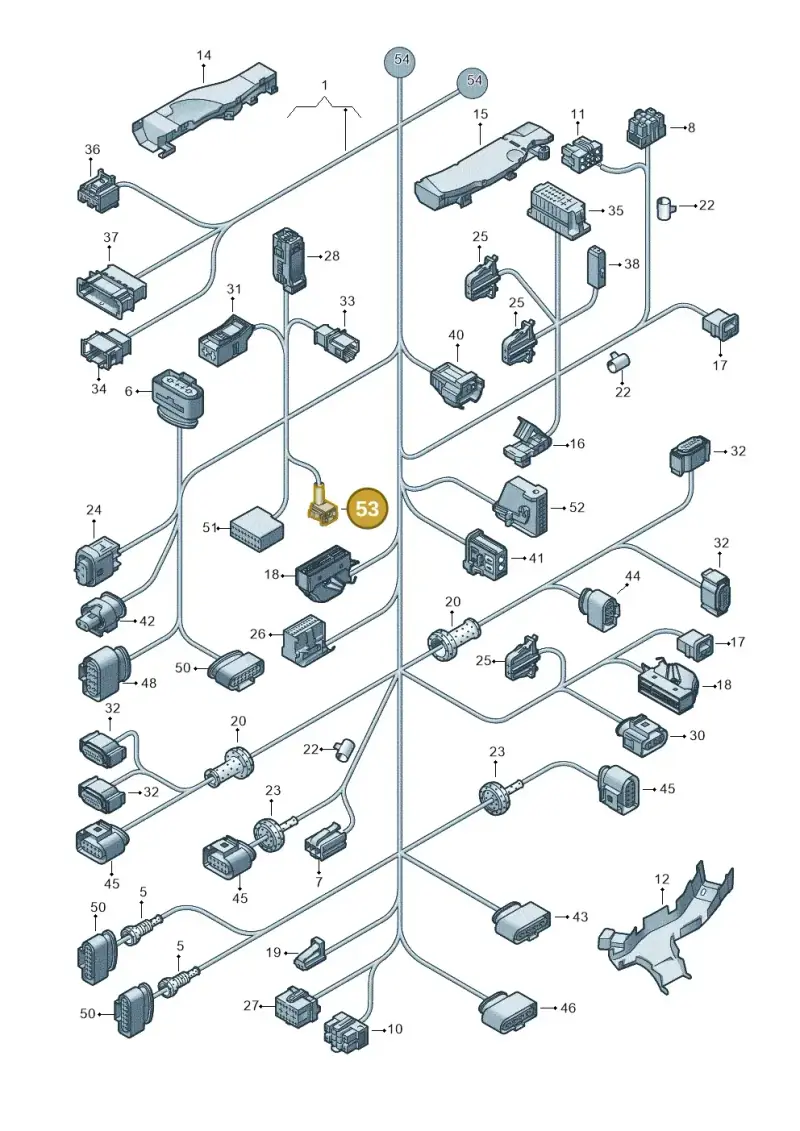 4E0035675K — Volkswagen Touareg (2012-2014) diagram 693971830, position 53