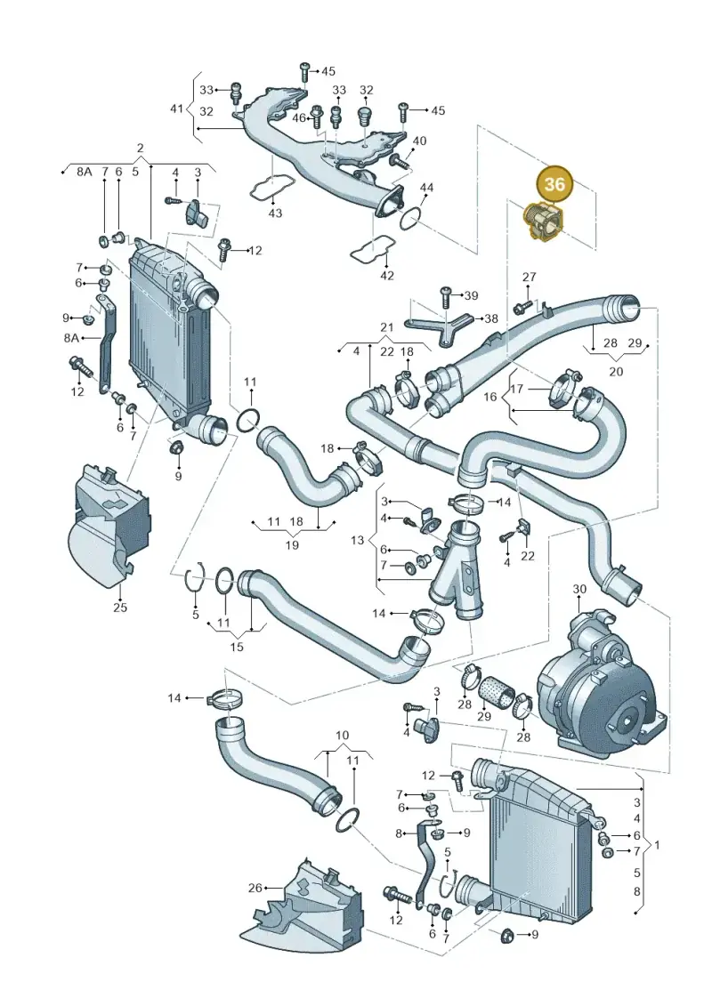 4E0145950J — Volkswagen Phaeton 4motion (2010-2016) diagram 710145800, position 36