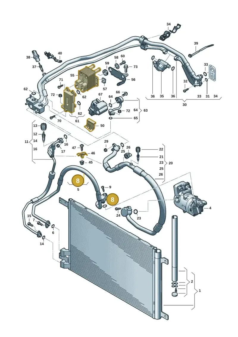 4E0260749A — Volkswagen Passat estate (2023-) diagram 596260702, position 8