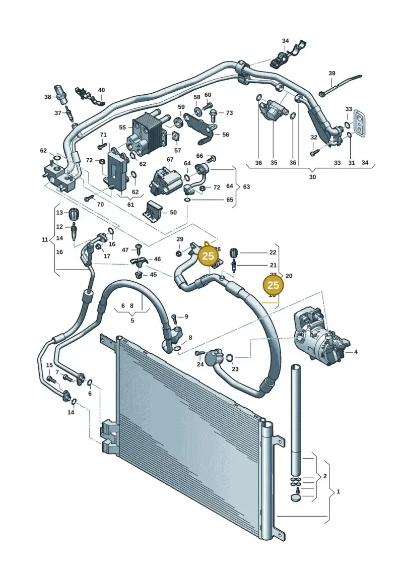 4E0260749B — Volkswagen Passat estate (2023-) diagram 596260702, position 25