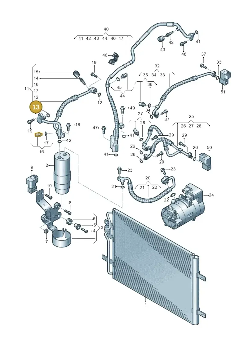 4E0260749C — Volkswagen E-Crafter 35 (2018-2024) diagram 599260400, position 13