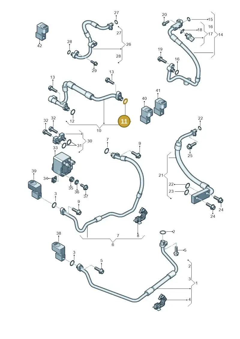 4E0260749C — Volkswagen E-Crafter 35 (2018-2024) diagram 599260450, position 11