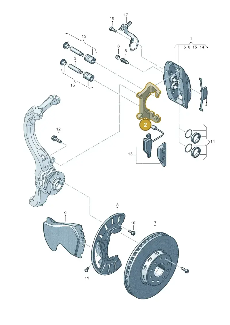 4E0615125A — Volkswagen Phaeton 4motion (2010-2016) diagram 667615530, position 2