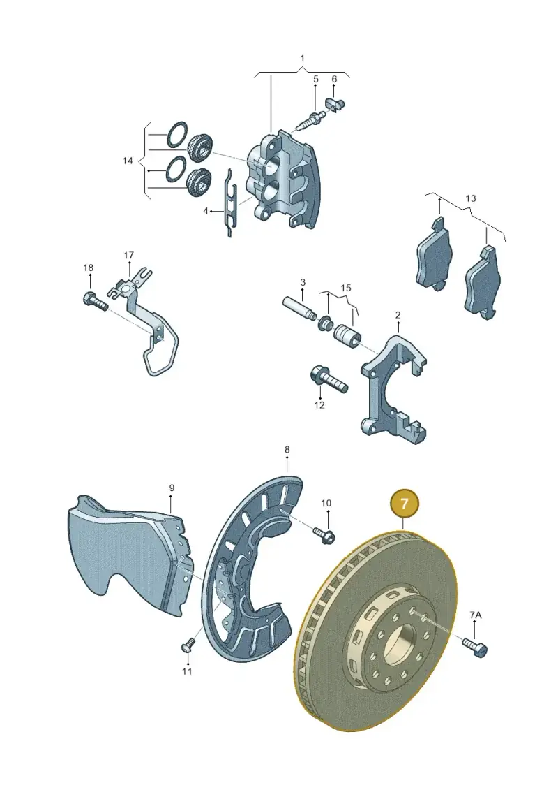 4E0615301P — Volkswagen PHAETON                08> (2007-) diagram 258615530, position 7