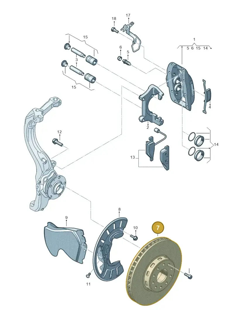 4E0615301P — Volkswagen Phaeton 4motion (2010-2016) diagram 667615530, position 7