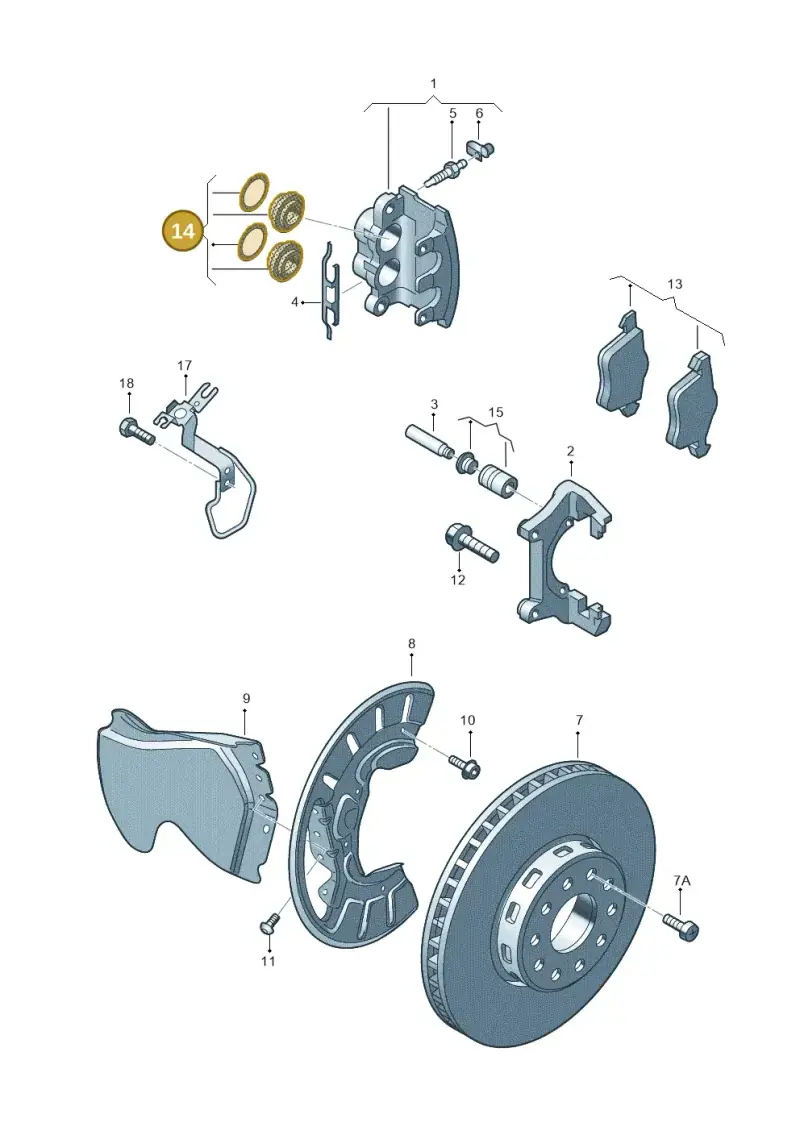 4E0698471 — Volkswagen PHAETON                08> (2007-) diagram 258615530, position 14