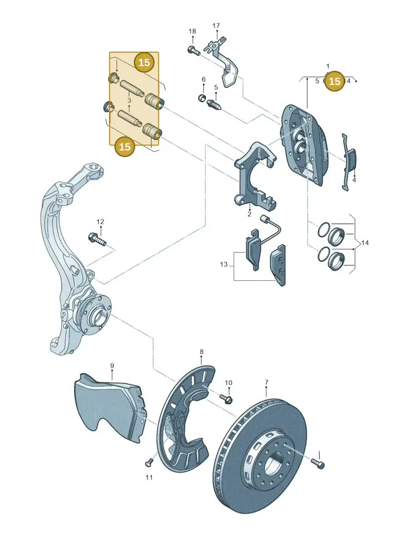 4E0698647 — Volkswagen Phaeton 4motion (2010-2016) diagram 667615530, position 15