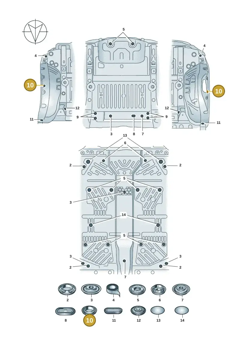 4E0804297 — Volkswagen ID.4 Pro (2020-2023) diagram 11a803040, position 10