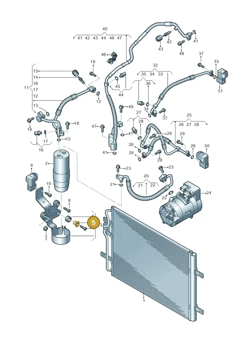 4E0903127 — Volkswagen E-Crafter 35 (2018-2024) diagram 599260400, position 5