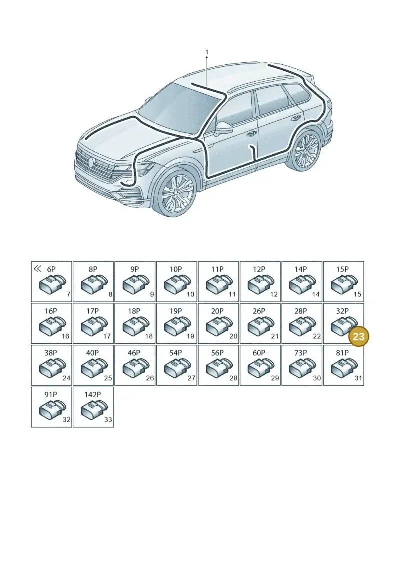 4E0971636 — Volkswagen Touareg (2017-2023) diagram 439971810, position 23