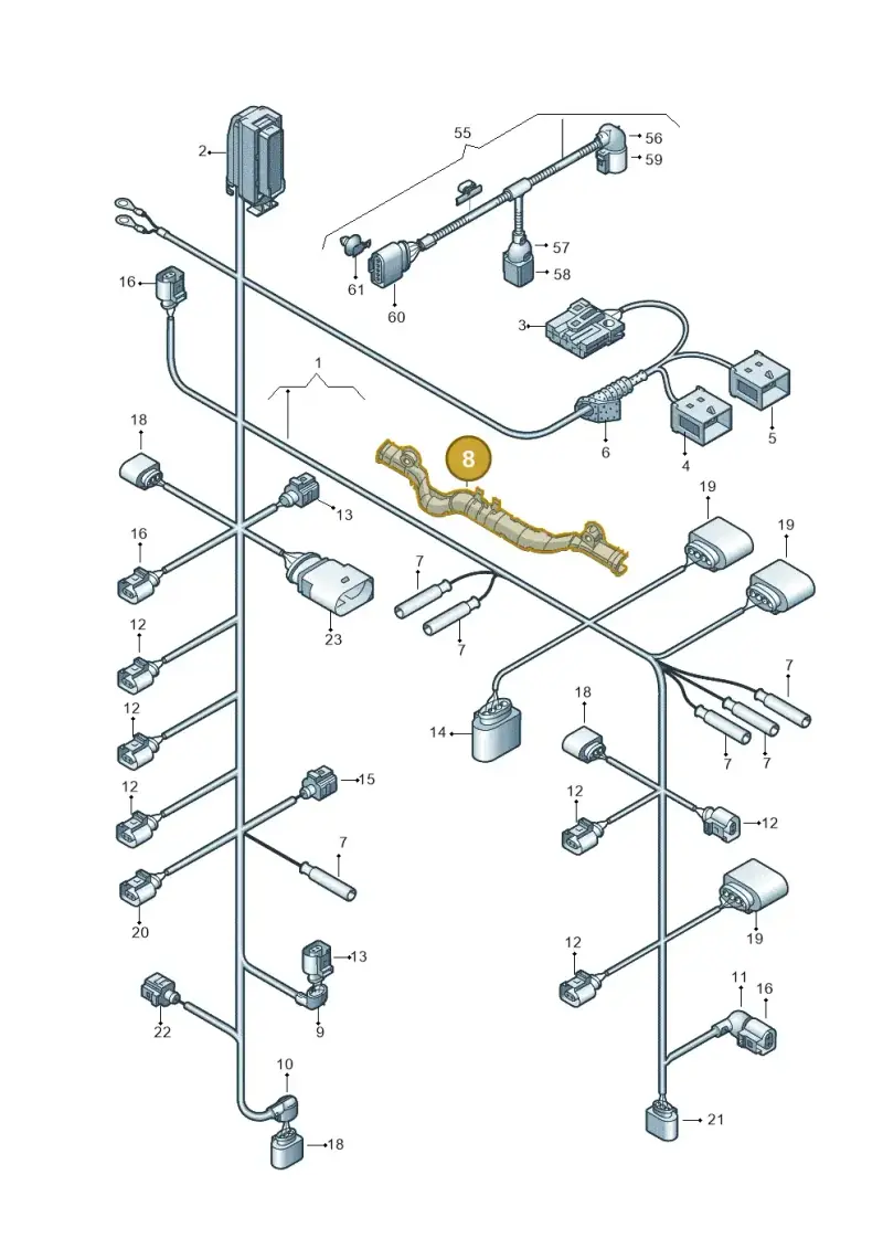 4E0971824AF — Volkswagen Touareg                08> (2007-) diagram 274971160, position 8