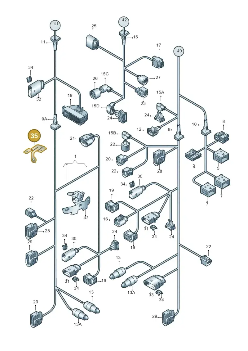 4E0971845AL — Volkswagen Touareg                08> (2007-) diagram 274971810, position 35