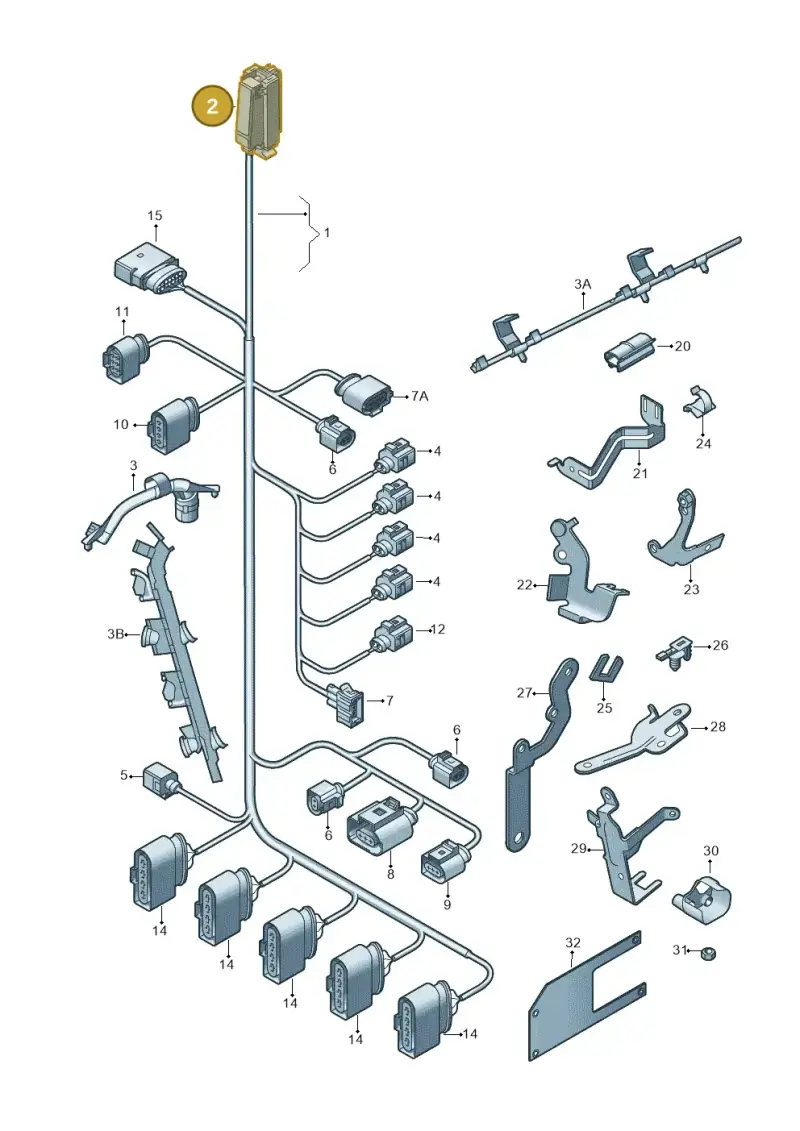 4E0972479 — Volkswagen Golf estate (2009-2013) diagram 474971060, position 2