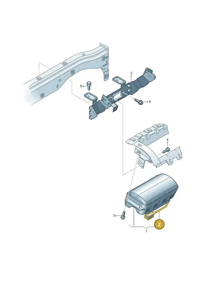 4E0972576 — Volkswagen Touran 2.0 (2010-2015) diagram 694880100, position 2