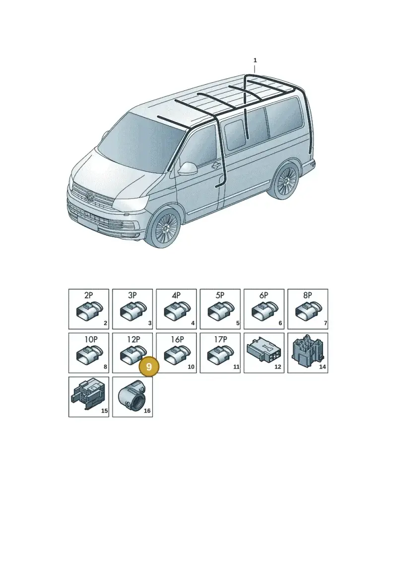 4E0972713 — Volkswagen Transport. multivan (2019-2024) diagram 7em972086, position 9