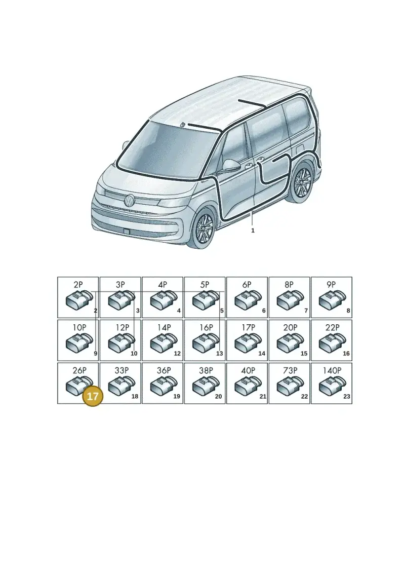 4E0972726 — Volkswagen Multivan (2021-) diagram 7t0972000, position 17