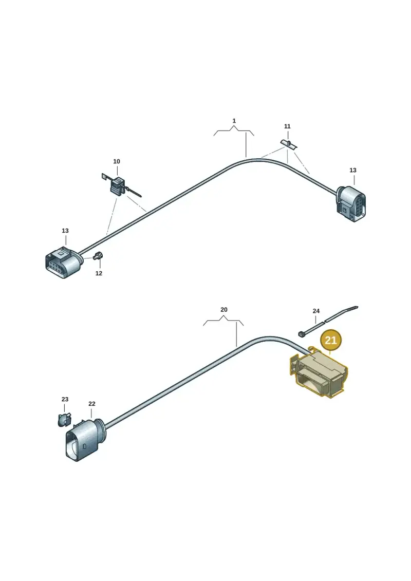 4E0973812C — Volkswagen Passat CC (2008-2012) diagram 460972670, position 21