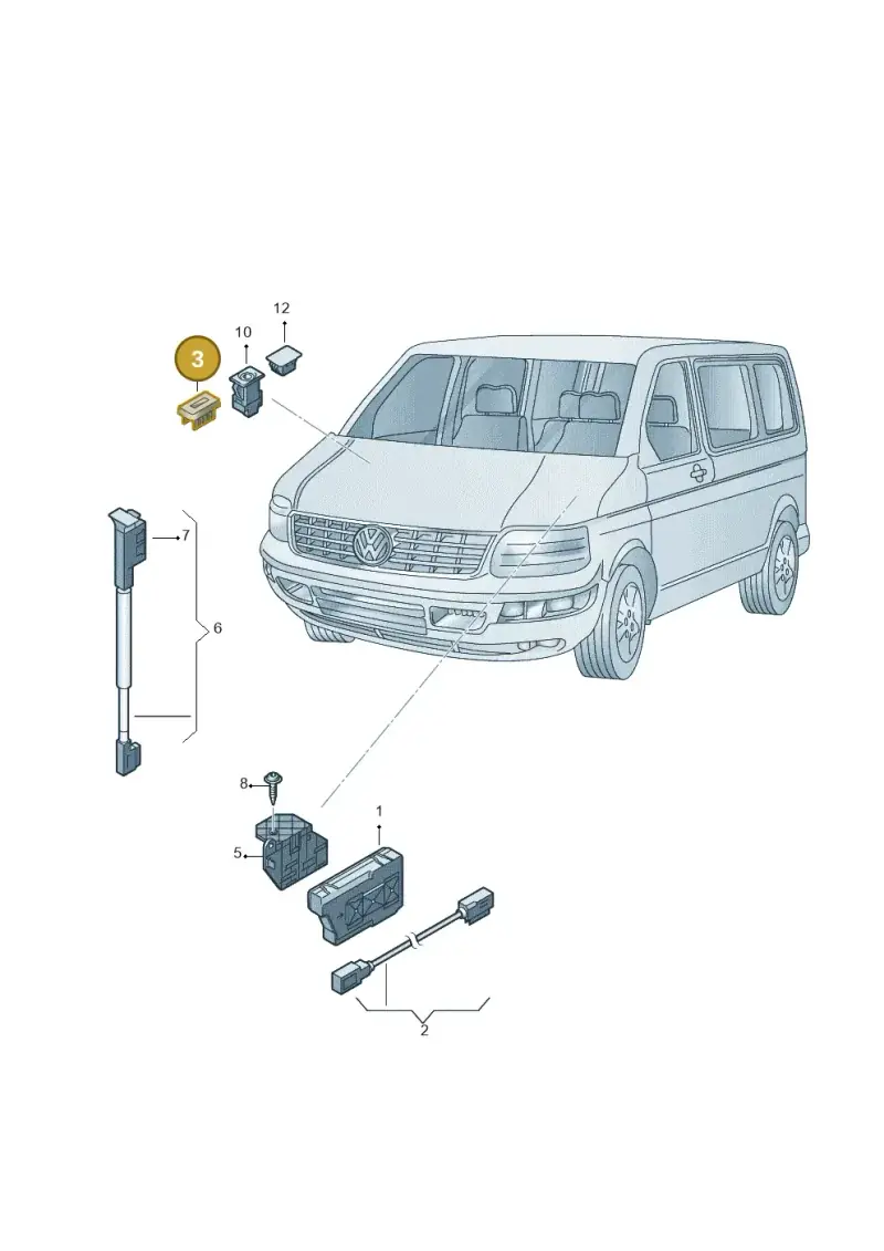 4F0035909 — Volkswagen Transp. caravelle (2011-2015) diagram 679035780, position 3