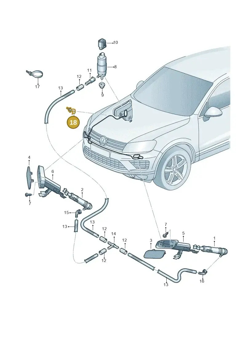 4F0121093 — Volkswagen Touareg BlueMotion (2014-2018) diagram 787955300, position 18