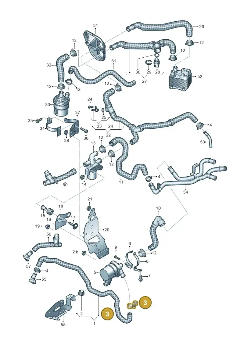 4F0422379A — Volkswagen Touareg (2017-2023) diagram 439121230, position 3