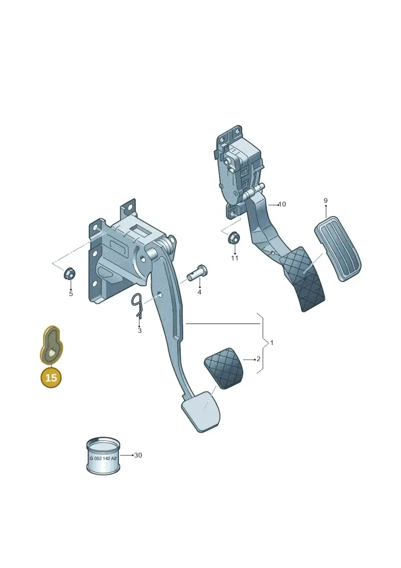 4F0721495 — Volkswagen Amarok twin cab (2022-) diagram 683721600, position 15