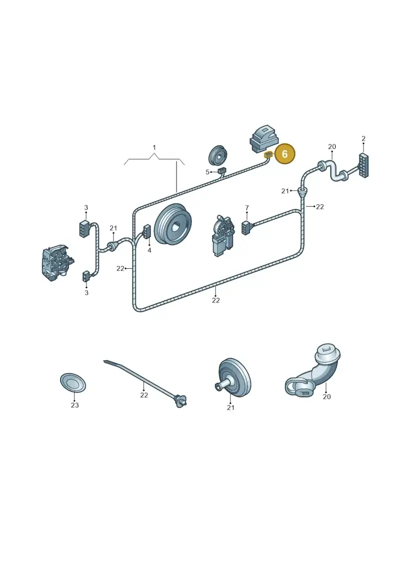4F0937731A — Volkswagen Polo (2010-2015) diagram 481972400, position 6