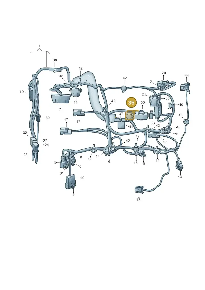4F0937733A — Volkswagen Touareg BlueMotion (2014-2018) diagram 693972260, position 35