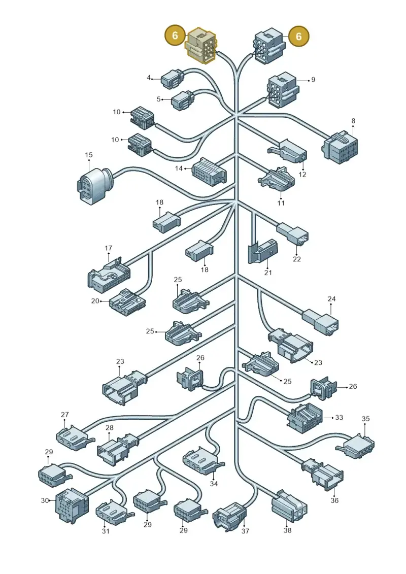 4F0937733D — Volkswagen Transp. caravelle (2011-2015) diagram 679972810, position 6