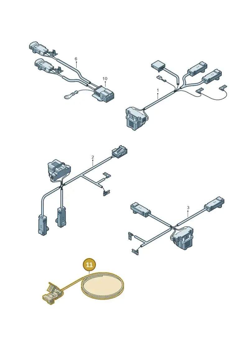 4F0971259 — Volkswagen Passat CC (2011-2016) diagram 461972250, position 11