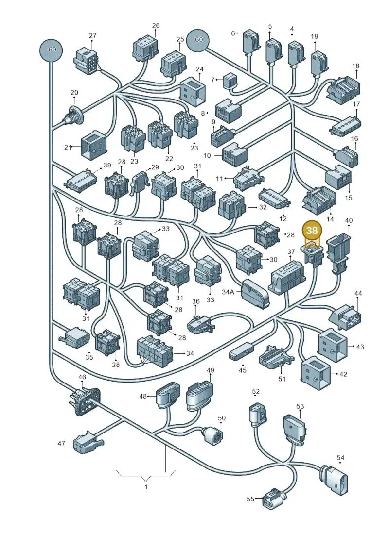 4F0971259 — Volkswagen Transp. caravelle (2011-2015) diagram 679971810, position 38