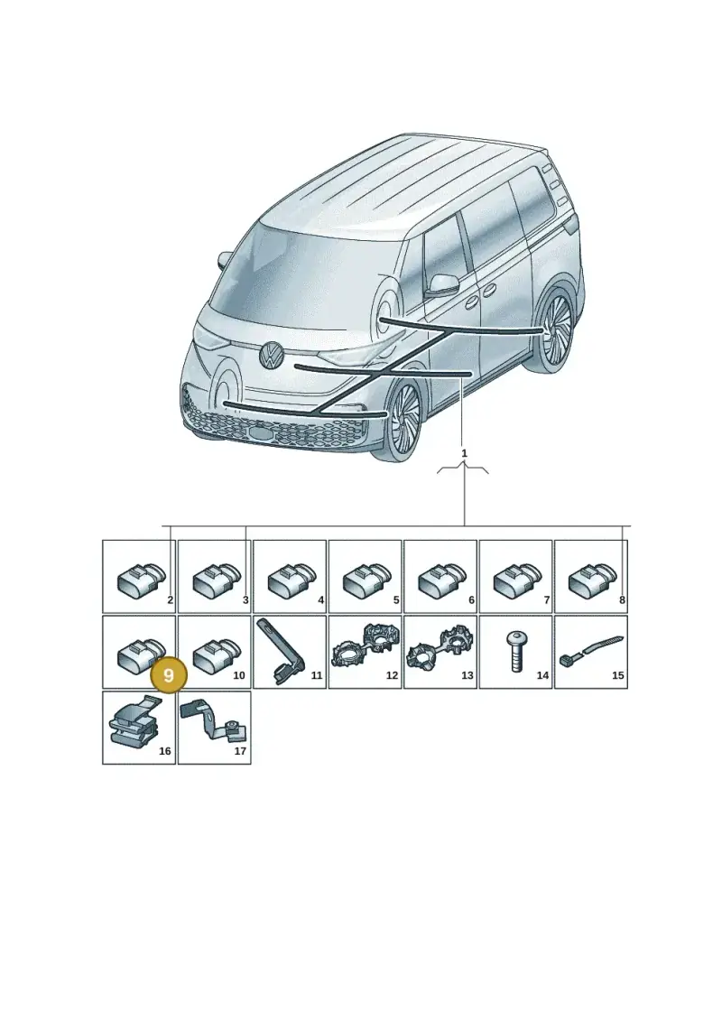 4F0972483B — Volkswagen ID.Buzz (2022-) diagram 15a971900, position 9