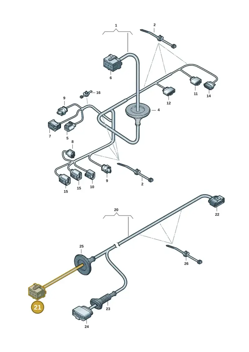4F0972483D — Volkswagen Transport. multivan (2019-2024) diagram 7em971910, position 21