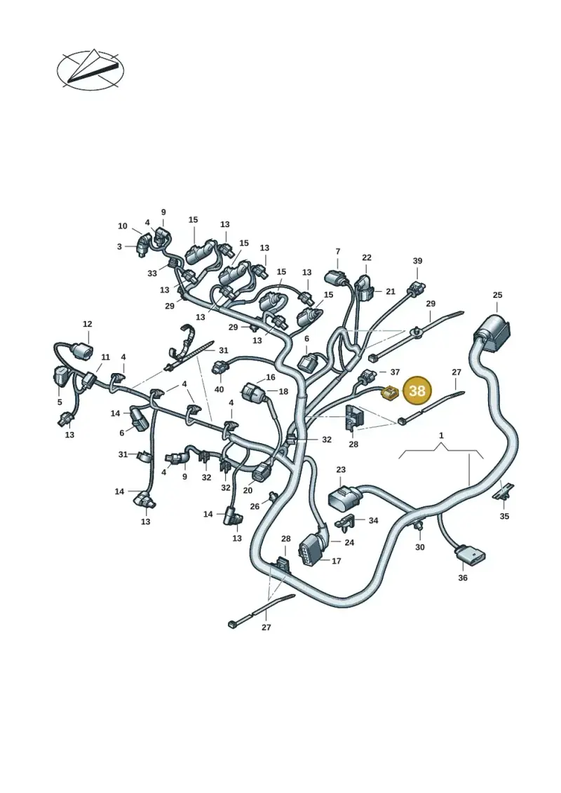 4F0973704 — Volkswagen Multivan (2021-) diagram 7t0971200, position 38