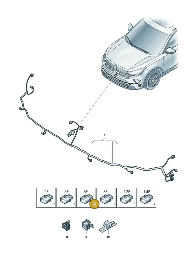 4F0973706 — Volkswagen Tiguan 2.0 (2023-) diagram 57x971000, position 4