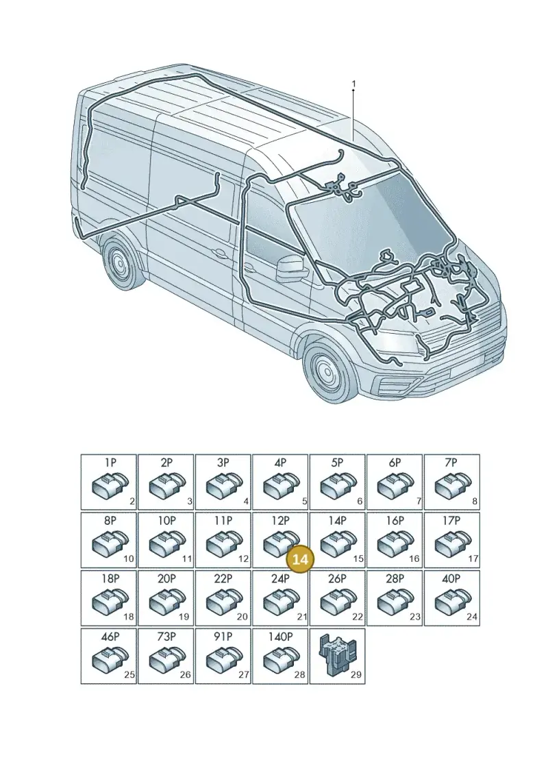 4F0973712 — Volkswagen MAN TGE 55 (2016-2021) diagram 806971083, position 14