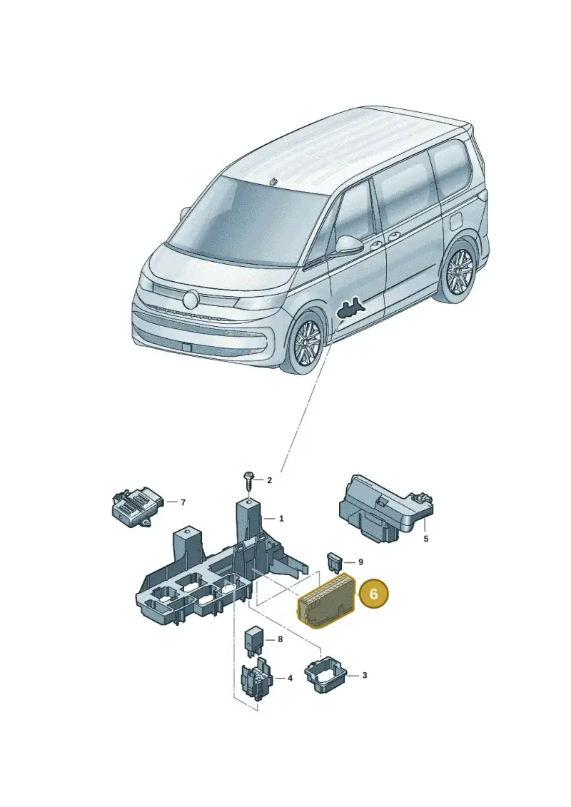 4F1941824 — Volkswagen Multivan (2021-) diagram 7t0937010, position 6