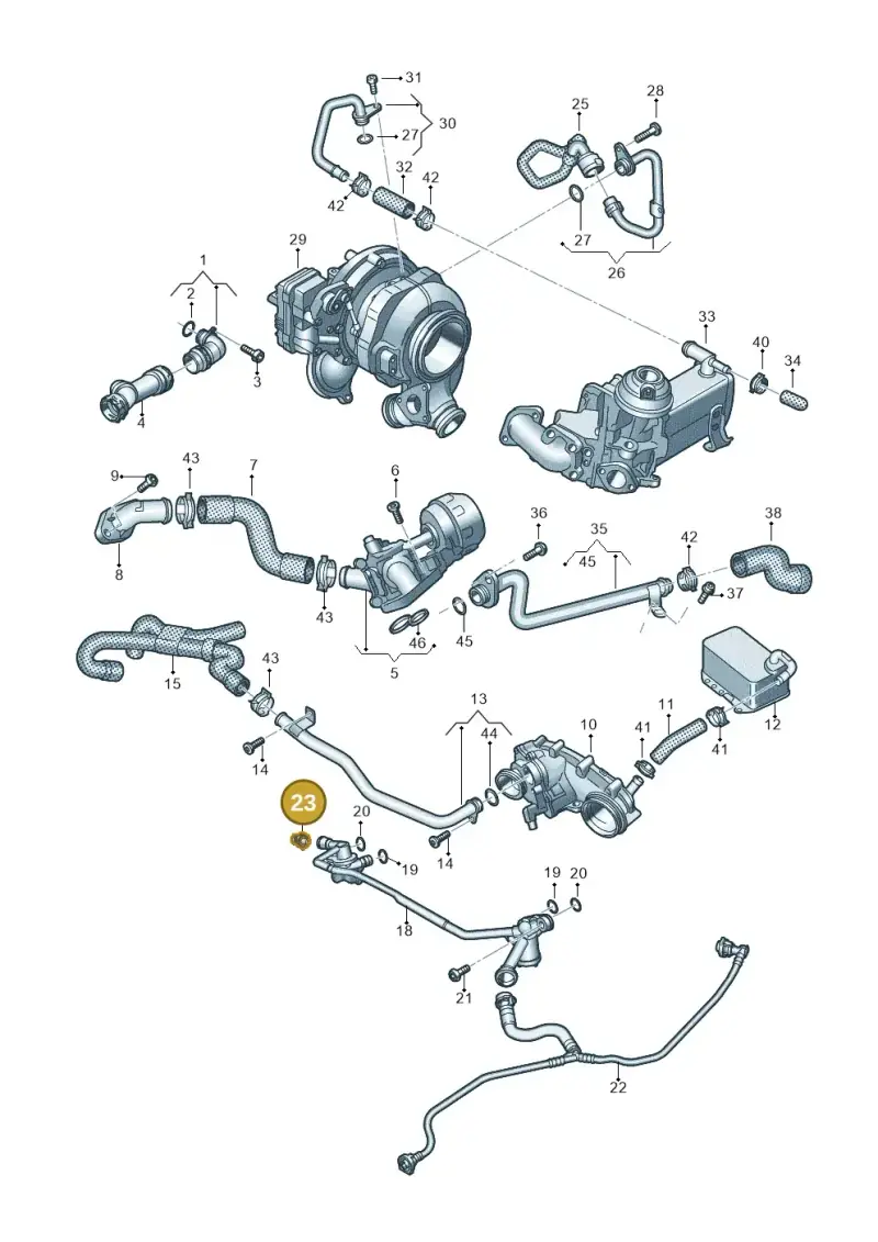 4G0122293CG — Volkswagen Touareg (2017-2023) diagram 439121350, position 23