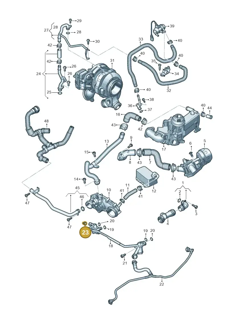 4G0122293CG — Volkswagen Touareg (2017-2023) diagram 439121370, position 23