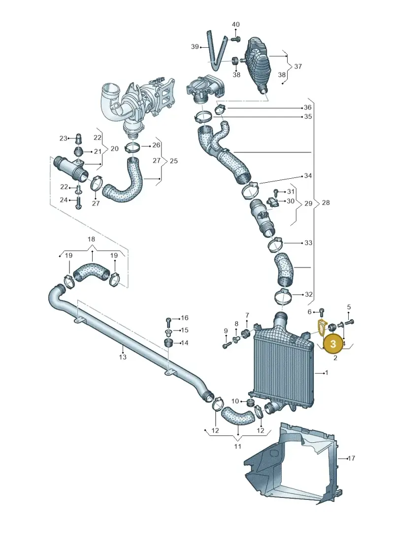 4G0129669C — Volkswagen Touareg (2017-2023) diagram 439145630, position 3