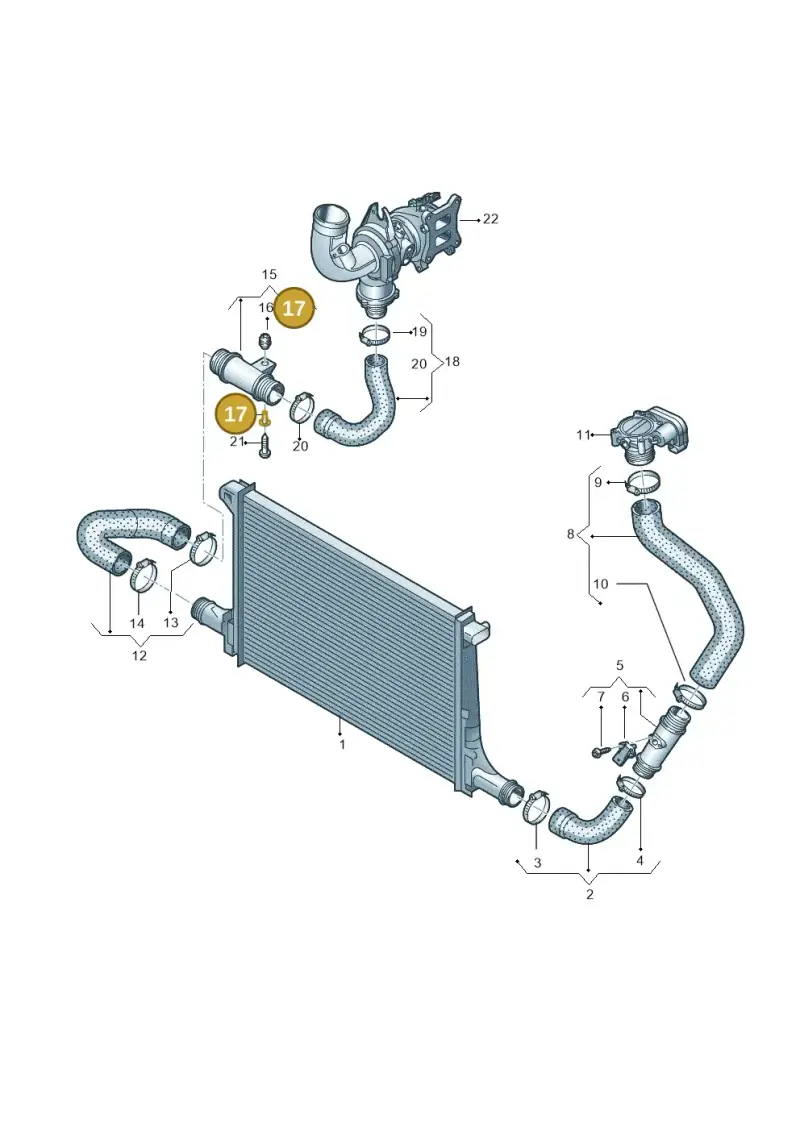 4G0129734 — Volkswagen Touareg (2017-2023) diagram 439145620, position 17